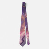 パープモダンルエレガント金ゴールド大理石ナパーソナライズされたム ネクタイ (正面)