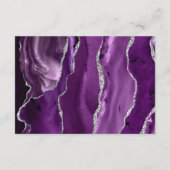 パープモダンルシルバーアゲート石板結婚ズ詳細 エンクロージャーカード (裏面)