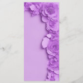 パープモダンルフローラ結婚メニュー メニュー (裏面)