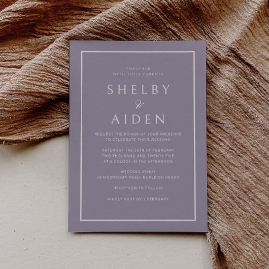 パープモダンル精巧結婚な 招待状