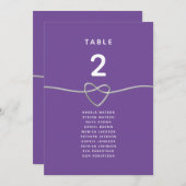 パープモダンル結婚の座席表 (正面/裏面)