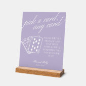 パープモダンル結婚ズトランプ台座標識 アクリルサイン (傾斜)