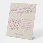 パープモダンル結婚ズトランプ台座標識 台座サイン (正面)