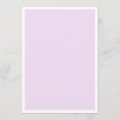 パープモダンル結婚ズ。ラベンダーシンプルミニマル主義者 メニュー (裏面)