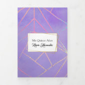 パープモダンル&カスタムフォトキンセアニェラ 三つ折り招待状 (カバー)