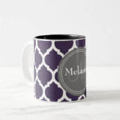 パープモノグラムのル&グレークローバー ツートーンマグカップ (正面左)