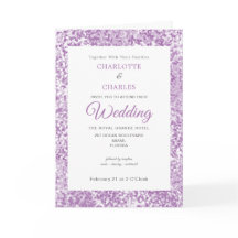 パープラグリッターパターエレガントンシンプル写真