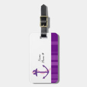 パープルいかり ラゲッジタグ (正面縦)