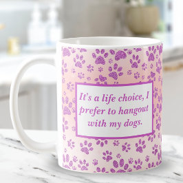 パープルおもしろいグリッターポープリント コーヒーマグカップ