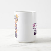 パープルおもしろいプリンセストムボーイ コーヒーマグカップ (中央)