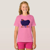 パープルおもしろいラム年中国の〔占星術の〕十二宮図Pガールティー Tシャツ (正面フル)