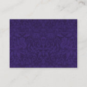 パープルおよびヴィンテージ結婚金ゴールドのエンクロージャカード エンクロージャーカード (裏面)