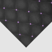 パープルおよび金ゴールドフローラシリーズデザイン1 薄葉紙 (詳細)