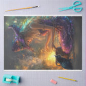 パープルお洒落でハロウィーンの魔女を切り離す 薄葉紙 (クラフト)