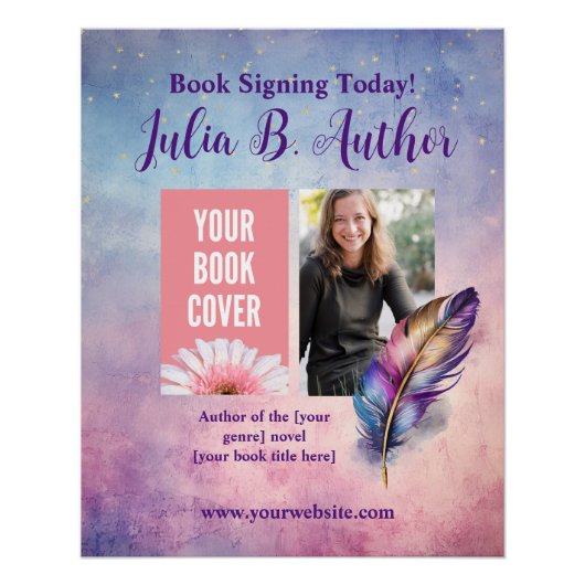 パープルお洒落クイル書署名イベントポスター ポスター (正面)