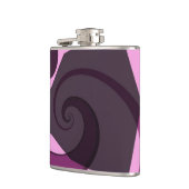 パープルお洒落デザイン フラスク (左)