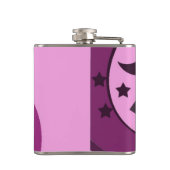 パープルお洒落デザイン フラスク (裏面)