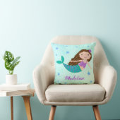 パープルお洒落マーメイドヒトデグリッター クッション (椅子)