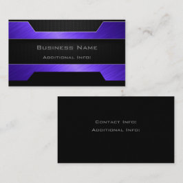 パープルお洒落メタル名刺 名刺