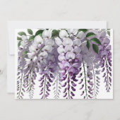 パープルかわいらしウィステリアリハーサルディナー 招待状 (裏面)