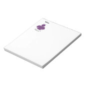 パープルかわいらしグリッターエンジェル ノートパッド (回転)