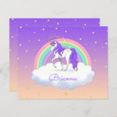 パープルかわいらしスウィートドリームレインボーユニコーン (正面/裏面)