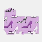 パープルかわいらしデラックスハイヒール フェイバーボックス (折り畳みなし)
