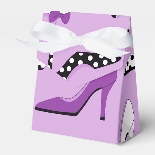 パープルかわいらしデラックスハイヒール フェイバーボックス (正面サイド)