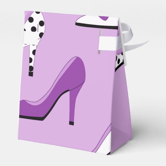 パープルかわいらしデラックスハイヒール フェイバーボックス (裏面サイド)