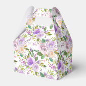 パープルかわいらしバラフローラ90誕生日 フェイバーボックス (裏面サイド)