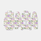 パープルかわいらしバラフローラ90誕生日 フェイバーボックス (折り畳みなし)