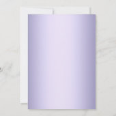 パープルかわいらしパールボウクロスファースト聖餐式 招待状 (裏面)