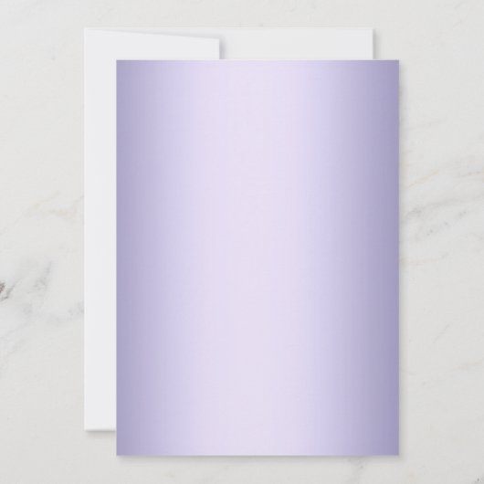 パープルかわいらしパールボウクロスファースト聖餐式 招待状 (裏面)