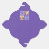 パープルかわいらしフォトパーソナライズされたバースデーパーティー フェイバーボックス (見開き)