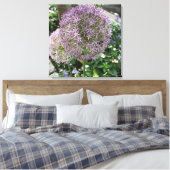 パープルかわいらしフラワーズニューヨークシティNYC写真 キャンバスプリント (インサイチュ (寝室))