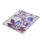 パープルかわいらしフラワープリント タイル (側面)