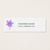 パープルかわいらしフラワーホワイトプライスラベル (裏面)