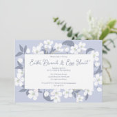 パープルかわいらしフローライースターブランチ卵狩りパーティー 招待状 (スタンド正面)