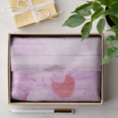 パープルかわいらしフローラシーンティッシュペーパー 薄葉紙 (ギフト)