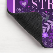 パープルかわいらしフローラ強インスパイア度のインスピレーション マウスパッド (コーナー)