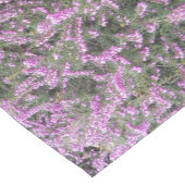 パープルかわいらしヘザーフローラ ショートテーブルランナー (コーナー)