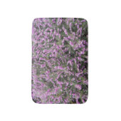 パープルかわいらしヘザーフローラ バスマット (正面縦)