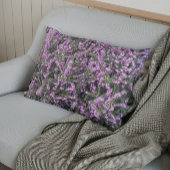 パープルかわいらしヘザーフローラ 枕カバー