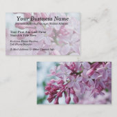 パープルかわいらしライラック 名刺 (正面/裏面)