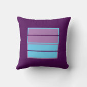 パープルかわいらしラベンダーブルーアクセント装飾用クッション クッション (裏面)