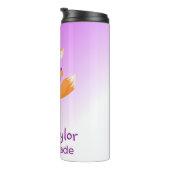 パープルかわいらし先生ギフトキツネ タンブラー (回転右)