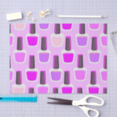 パープルかわいらし爪、 ネイルポーランド 薄葉紙 (クラフト)