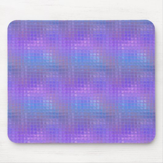 パープルかわいらし虹色きらめくグラマーガール マウスパッド (正面)