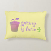 パープルかわいらし&グリーン春はこちらアクセントピル アクセントクッション (裏面)