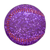 パープルきらきら光るグガーリーラムスパークリー 野球ボール (正面左)